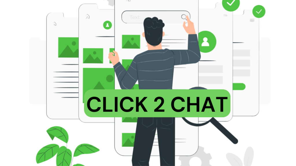 Click 2 Chat feature on WhatsApp and Facebook